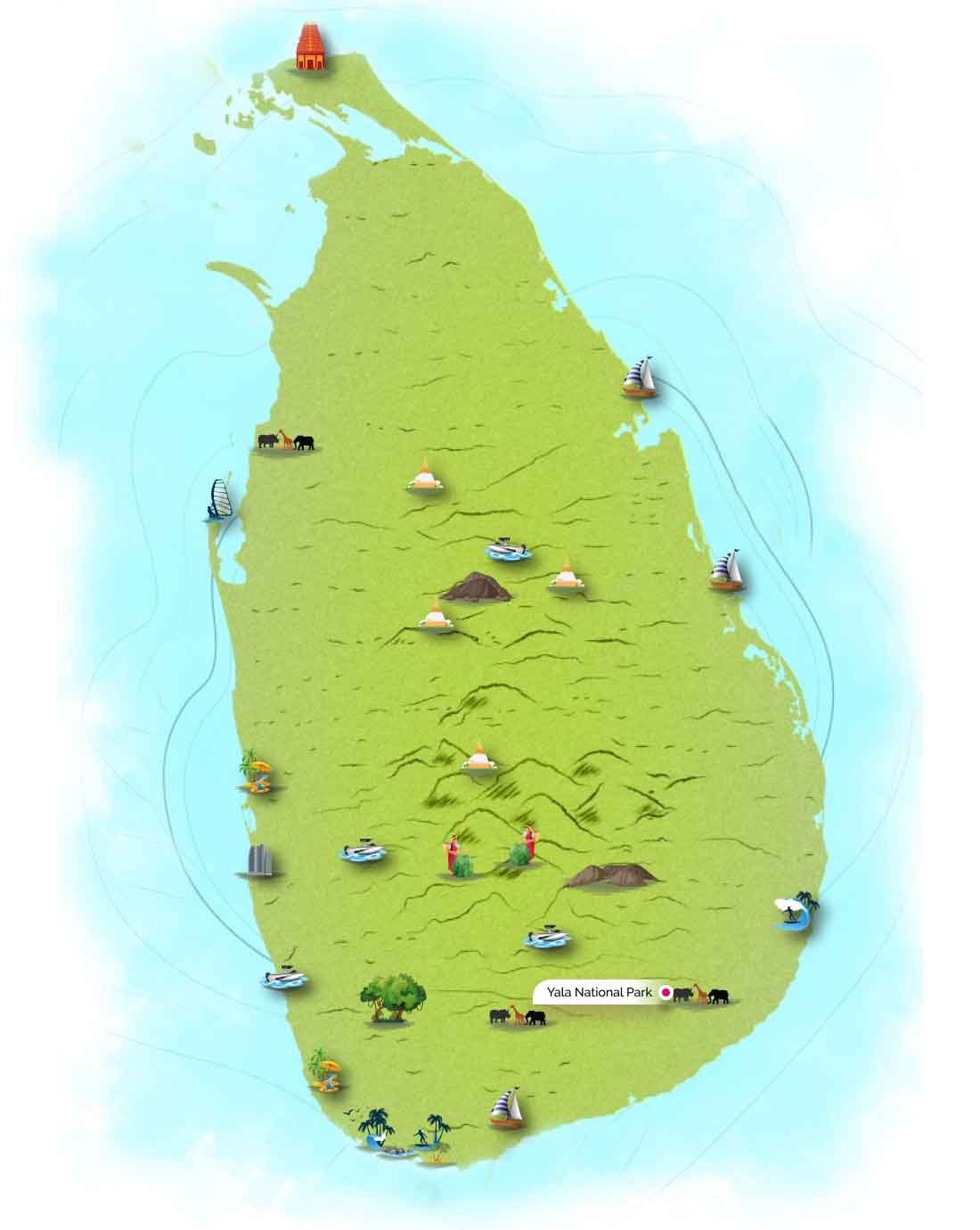 Yala Safari Map